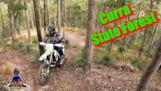 Enduro riding in Curra State Forest [upl. by Aicenaj493]