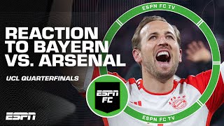 FULL REACTION to Bayern Munich vs Arsenal 🗣️ ONTO THE SEMIFINALS 📈  ESPN FC [upl. by Hairahs282]