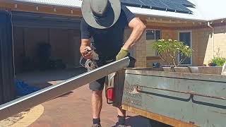 How to remove downpipes and replace the gutter on a metal roof [upl. by Chace]