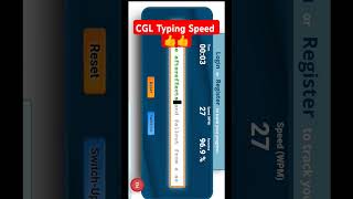 CGL Mains typing speed👍videossccglshortsmotivation [upl. by Yrruc588]