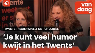 Twents Theater brengt voorstelling Kiet of Dubbel “Een mix van de Twentse en Nederlandse taal” [upl. by Riatsila]