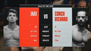 JMX Vs Coach Richard Fight Highlights [upl. by Hollis]