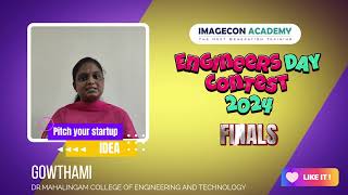 Engineers Day Contest 2024  MsGowthami Finalist  DrMahalingam College Of Engineering and Tech [upl. by Akessej]