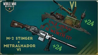 M2 STINGER 𝗥𝗘𝗧𝗥𝗔𝗕𝗔𝗟𝗛𝗔𝗗𝗔 🔥 Armadura VI METRALHADOR 24 🛡️ World War Heroes Hameplay ⚔️ PTEN Subs [upl. by Urd]