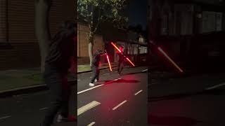 Vader vs Maul inspired duel w vfx starwars lightsaber lightsaberduel darthmaul darthvader [upl. by Notslar281]