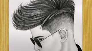 Sketch of Attitude Boy with Glasses ACute Boy Face Drawing How to Daraw The Crazy drawingartist [upl. by Lisle]