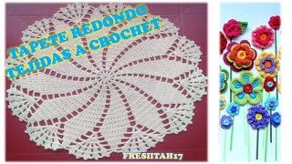 Tapete redondo tejido con crochet paso a paso en español [upl. by Allista331]