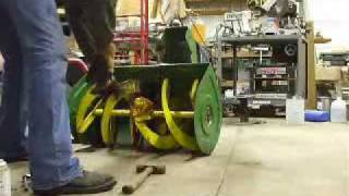 John Deere 1032 Snowblower Repair amp Modification Video Part 2 [upl. by Belldas]