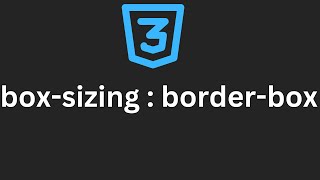 CSS boxsizing  borderbox [upl. by Amii]