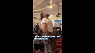 Unique Adhan rendition in US mosque goes viral [upl. by Noraa]