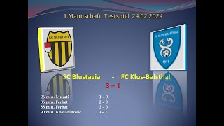 1Mannschaft Testspiel SC Blustavia  FC KlusBalsthal [upl. by Rosemarie]