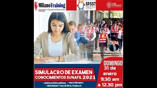 SIMULACRO SUNAFIL EXAMEN INSPECTORES CONCURSO SUNAFIL 2021 [upl. by Eiroc]