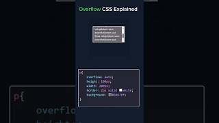 Overflow css webdevelopment css [upl. by Seedman]