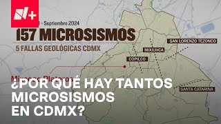 Identifican fallas geológicas que estarían relacionadas con microsismos en CDMX  En Punto [upl. by Tiossem890]