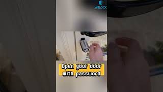 Open your door with password welock smartlock welocksmartlock passwordunlock [upl. by Luciana912]