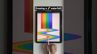 Easy Doodle procreate ipad digitalart rainbow aesthetic tutorial art design retro easy [upl. by Linnell]