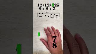 How To Count 78 Odd Meter shorts musician plini oddmeter progrock [upl. by Efeek]