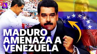 Nicolás Maduro amenaza con quotbaño de sangrequot y quotguerra civilquot si pierde las elecciones [upl. by Ocir]