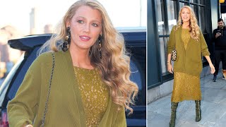 Blake Lively Dazzles in Stunning Green Lace at the Betty Booze Event in NYC [upl. by Marmaduke73]