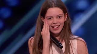 SHY Girl Turns Into A Singing Lion Gets GOLDEN BUZZER  Americas Got Talent 2018 [upl. by Baptist]