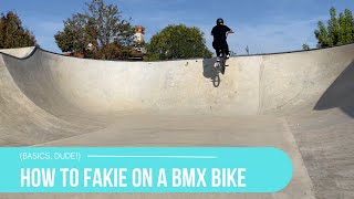 How To Fakie On A BMX [upl. by Anrahc]