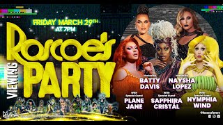 Nymphia Plane amp Sapphira  Roscoes RuPauls Drag Race Season 16 Viewing Party [upl. by Mandler]