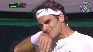 The Best Game Ever Andy Murray v Roger Federer 2015 SemiFinal [upl. by Nosna142]