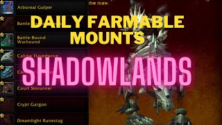 Every Rare Mob You Can Farm Daily For Mounts In Shadowlands  An Optimized Route [upl. by Retsim404]