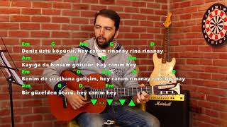 DENÄ°Z ÃœSTÃœ KÃ–PÃœRÃœR Cover Akor ve Ritim Rinna nay [upl. by Doner724]