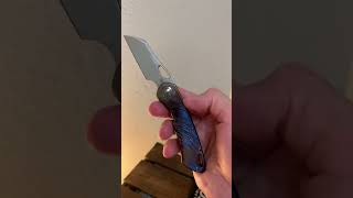 Olamic Whippersnapper 20cv blade steel with lightning strike ano Ti frame mokuti clip Snappy [upl. by Ddat]