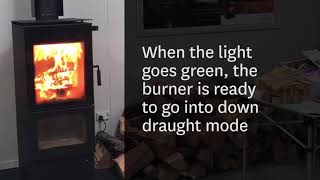 Ultralow emission woodburner timelapse [upl. by Ayitahs580]