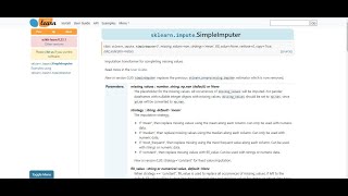 Simple Imputer in Data Processing  SklearnImputeSimpleImputer [upl. by Rohn160]