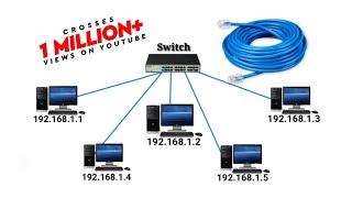 Create LAN Network Connecting Computer in Networking or share the resources [upl. by Kepner]