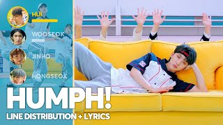 PENTAGON  Humph Line Distribution  Lyrics Color Coded PATREON REQUESTED [upl. by Samuel]