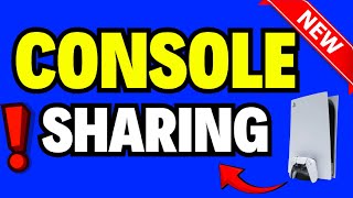 How to Fix Console Sharing PS5 [upl. by Htezil]