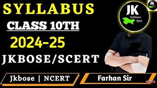 JKBOSE Class 10th Session 202425 Syllabus 🔥 Detailed Breakdown  Jkbose [upl. by Reinaldo]