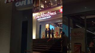 Tim Hortons Islamabadshortvideo foryouvlogsviralvideocookingshorts travel [upl. by Yekim188]