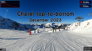 Chatel toptobottom  December 2023 [upl. by Jobe]