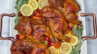 HOW TO MAKE SMOKE PAPRIKA CHICKEN  BAKED CHICKEN RECIPE  CORNISH HEN RECIPE  FRUGALLYT [upl. by Jacklin]