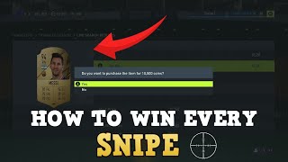 HOW TO SNIPE INSANELY FAST ON FIFA 22 WIN EVERY SNIPE FIFA 22 ULTIMATE TEAMBEST METHOD [upl. by Tempa]