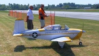 Mike Barbees 36 RC Beechcraft T34 Mentor N134TP Demo Flight [upl. by Kado]