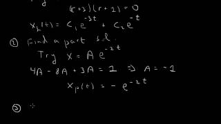 Inhomogeneous secondorder constantcoefficient ode [upl. by Irena]