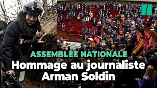 Lhommage de lassemblée à Arman Soldin journaliste français tué en Ukraine [upl. by Eralc]