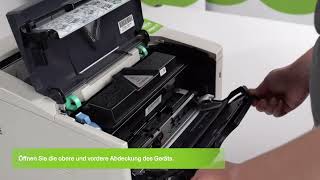 Anleitung Trommeleinheit wechseln Kyocera ECOSYS M2135dn [upl. by Rotceh]