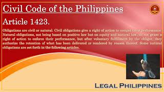 Civil Code of the Philippines Article 1423 [upl. by Laris579]