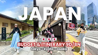 KE JEPANG HABIS BERAPA JUTA SPILL BUDGET amp ITINERARY 🇯🇵 TOKYOKYOTOOSAKA BUAT PEMULA [upl. by Maker]