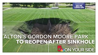 Altons Gordon Moore Park to reopen Friday after sinkhole incident [upl. by Edmanda412]