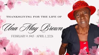 Thanksgiving For The Life Of Una May Brown 86e Waltham Park Road JEC Auditorium [upl. by Ailito414]