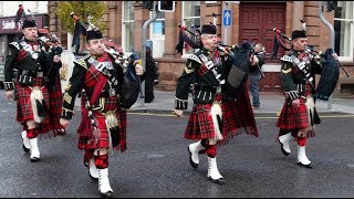 Bagpipes And Drums Of The Royal Regiment Scotland [upl. by Neyugn]