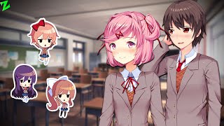 Natsuki loves MC DDLC MOD [upl. by Alenairam]